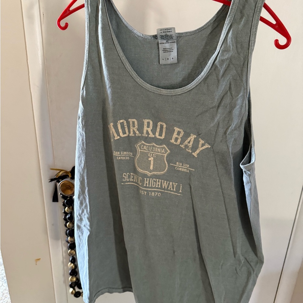 Gildan Gray Morro Bay Tank Top